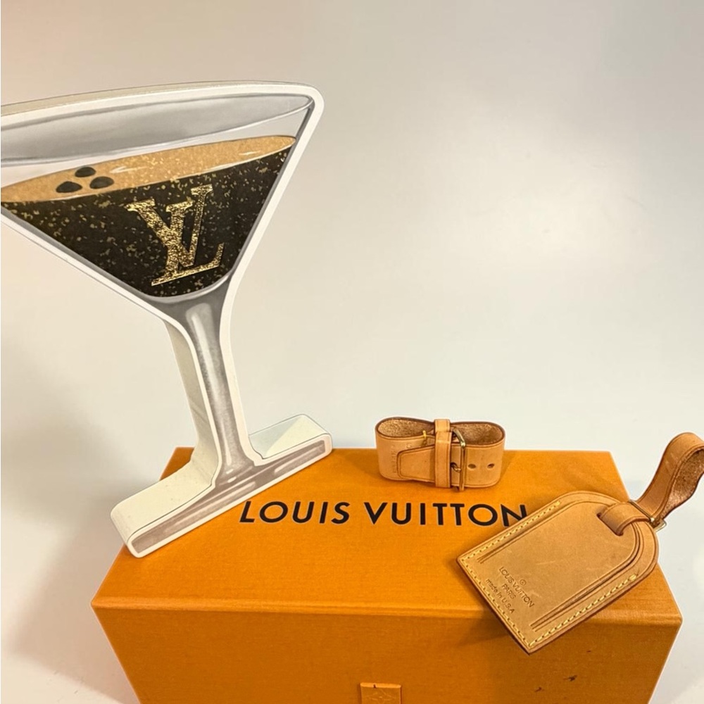 Louis Vuitton Vachetta Leather Tag & Adjustable Strap Set - Natural Tan